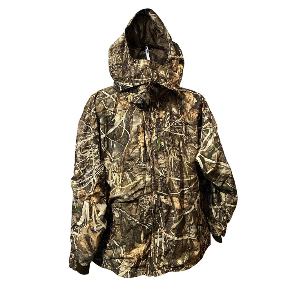 Drake Waterfowl Systems Camo Jacket Mens 2XL Hunting Full Zip